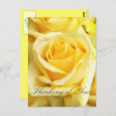 Yellow Rose_ Briefkaart (Voorkant / Achterkant)