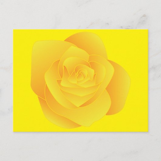 Yellow Rose Briefkaart (Voorkant)