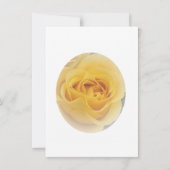 Yellow Rose bruiloft receptie Kaart (Achterkant)