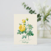  Yellow Rose Fine art Briefkaart (Staand voorkant)
