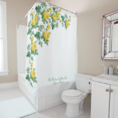  Yellow Rose Fine art Douchegordijn (In situ)