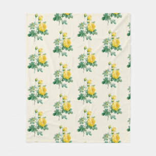  Yellow Rose Fine art Fleece Deken