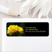 Yellow Rose Flowers Adresetiketten stickers (Insitu)