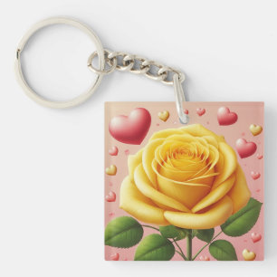 Yellow Rose Friendship Sleutelhanger