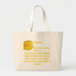 YELLOW ROSE GROTE TOTE BAG