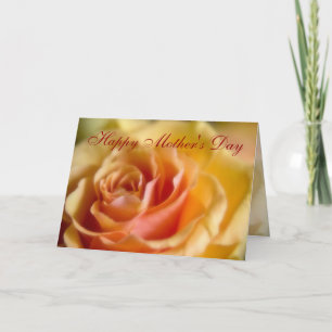 Yellow Rose · Happy Moederdag Kaart