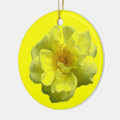 Yellow Rose kerst Ornament (Links)