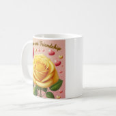 Yellow Rose - Liefde en Vriendschap Mok (Voorkant links)