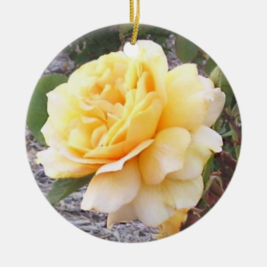 Yellow Rose Memorial Ornament (Voorkant)