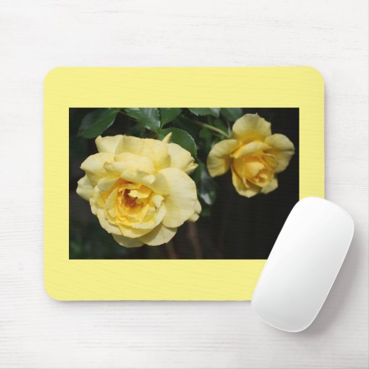 Yellow Rose Mousepad Muismat (Met muis)