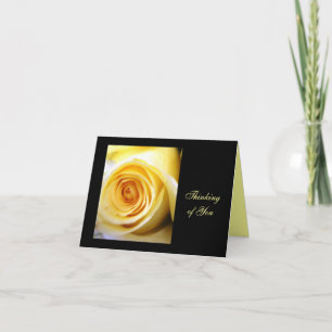 Yellow Rose Note Card Kaart