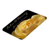 Yellow Rose Personal Wedding Magneet (Linkerzijde)