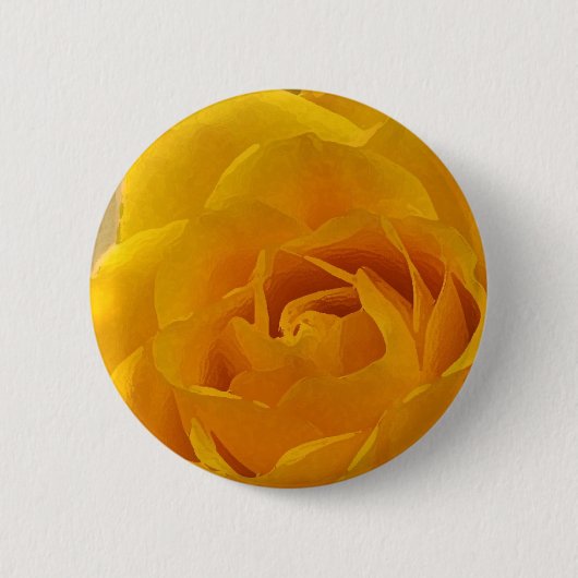 Yellow Rose Petals Ronde Button 5,7 Cm (Voorkant)