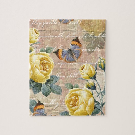 Yellow Rose Poetry Legpuzzel (Verticaal)