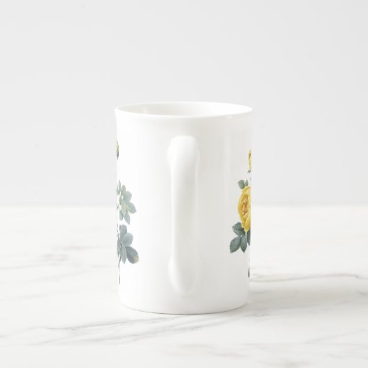 Yellow Rose Redoute Bone China Mok (Achterkant)