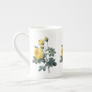 Yellow Rose Redoute Bone China Mok
