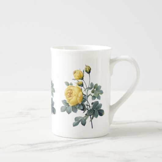 Yellow Rose Redoute Bone China Mok (Rechts)