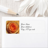 Yellow Rose Return-adreslabel Etiket (Insitu)