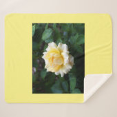 Yellow Rose Sherpa Blanket Sherpa Deken (Voorkant (horizontaal))