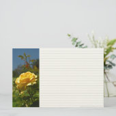 Yellow Rose Stationery Briefpapier (Staand voorkant)
