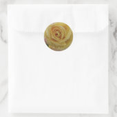 Yellow Rose-Sticker Ronde Sticker (Tas)