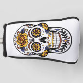 Yellow Rose Sugar Skull Golfheadcover (Voorkant)