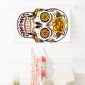 Yellow Rose Sugar Skull Spandoek (Insitu)