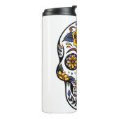 Yellow Rose Sugar Skull Thermosbeker (Gedraaid links)