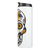 Yellow Rose Sugar Skull Thermosbeker (Geroteerd rechts)