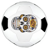 Yellow Rose Sugar Skull Voetbal (Gedraaid)