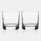 Yellow Rose Sugar Skull Whisky Glas (Rechts)