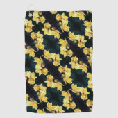 Yellow Rose Trio Abstract Patroon Golfhanddoek (Voorkant)