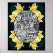 Yellow Rose Trio Lijst Creëer Uw eigen foto Poster (Voorkant)