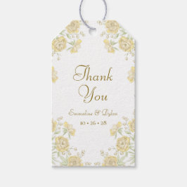 Yellow Rose Wedding Cadeaulabel