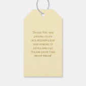 Yellow Rose Wedding Cadeaulabel (Achterkant)