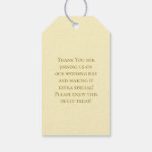 Yellow Rose Wedding Cadeaulabel (Achterkant)