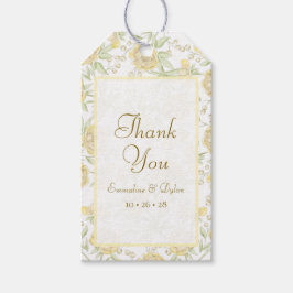 Yellow Rose Wedding Cadeaulabel