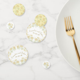 Yellow Rose Wedding Confetti