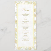 Yellow Rose Wedding Menus (Devant)