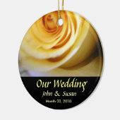 Yellow Rose Wedding Ornament (Links)