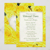 Yellow Rose Wedding repetitie diner Kaart (Voorkant / Achterkant)