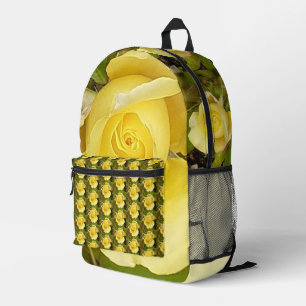 Yellow Rosebud Bedrukte Rugzak