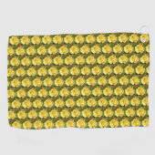 Yellow Rosebud Golfhanddoek (Horizontaal)