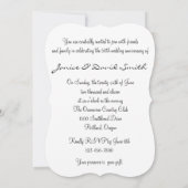 Yellow Roses 50th Wedding Jubileum Invitation Kaart (Achterkant)