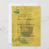 Yellow Roses 5x7 Weddenschap Kaart (Achterkant)