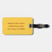 Yellow Roses Bagagelabel (Achterkant horizontaal)