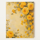 Yellow Roses Floral Spiral-Bound Planner Spring (Dos)