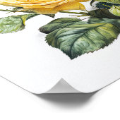 Yellow Roses Flower Art Print Poster (Hoek)