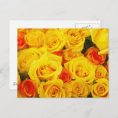Yellow Roses Paris Briefkaart (Voorkant / Achterkant)