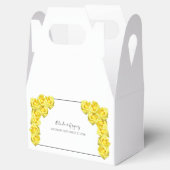Yellow Roses Wedding Bedankdoosjes (Geopend)